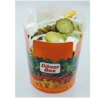 Döner, friet en verse salade